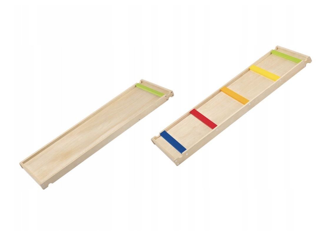 Dětská dřevěná skluzavka oboustranná 2v1 118 cm