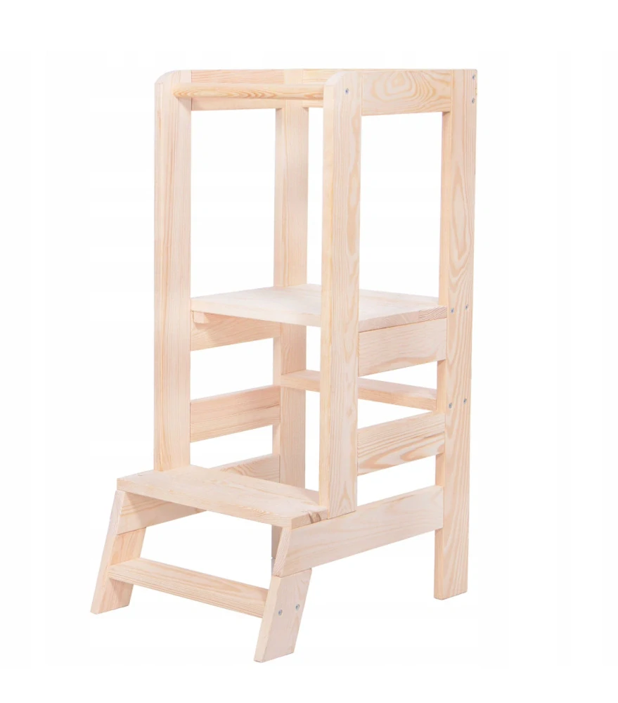 Dřevěná učící věž Montessori Kitchen Helper - pomocník do kuchyně KCH01