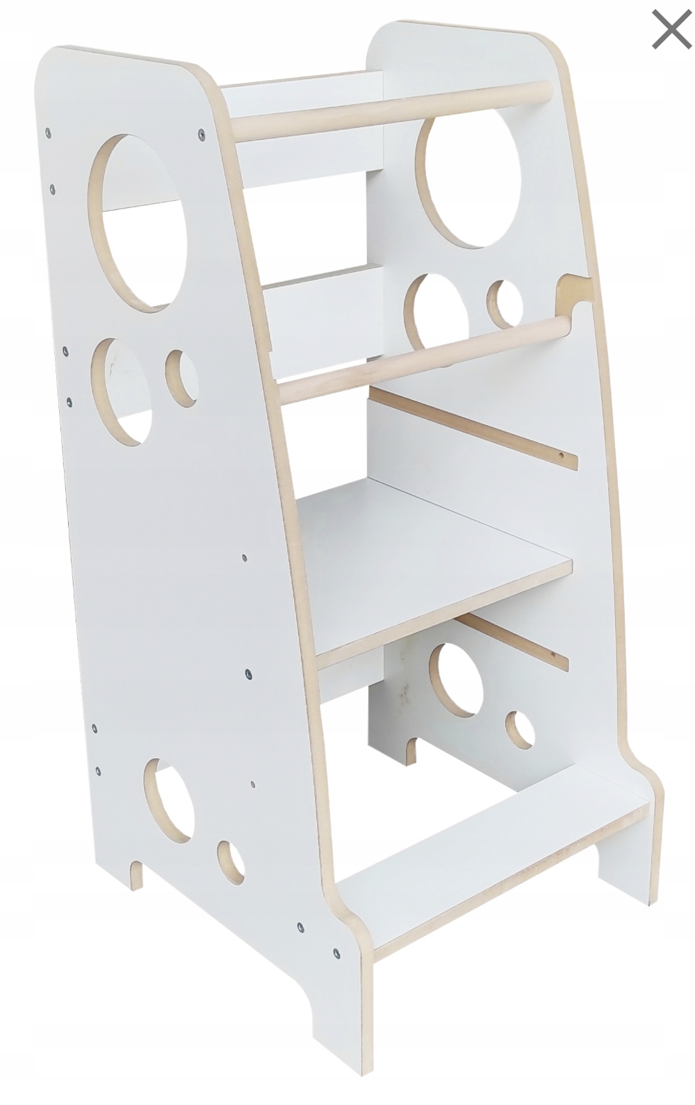 Dřevěná učící věž Montessori Kitchen Helper BKM - pomocník do kuchyně