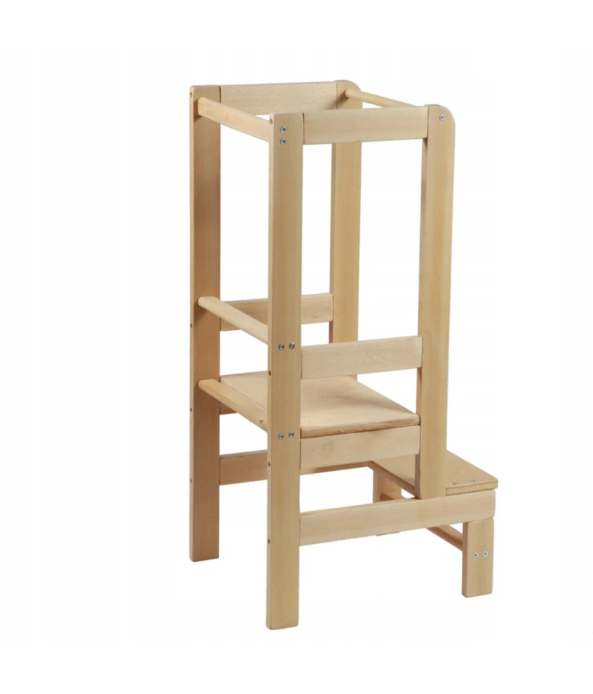Dřevěná učící věž Montessori Kitchen Helper - pomocník do kuchyně 90 cm