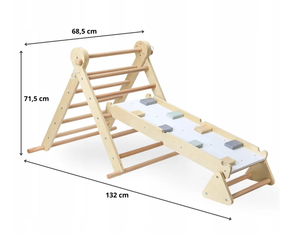 Best dětská dřevěná sestava - dřevěné domácí dětské hřiště - MAMABRUM