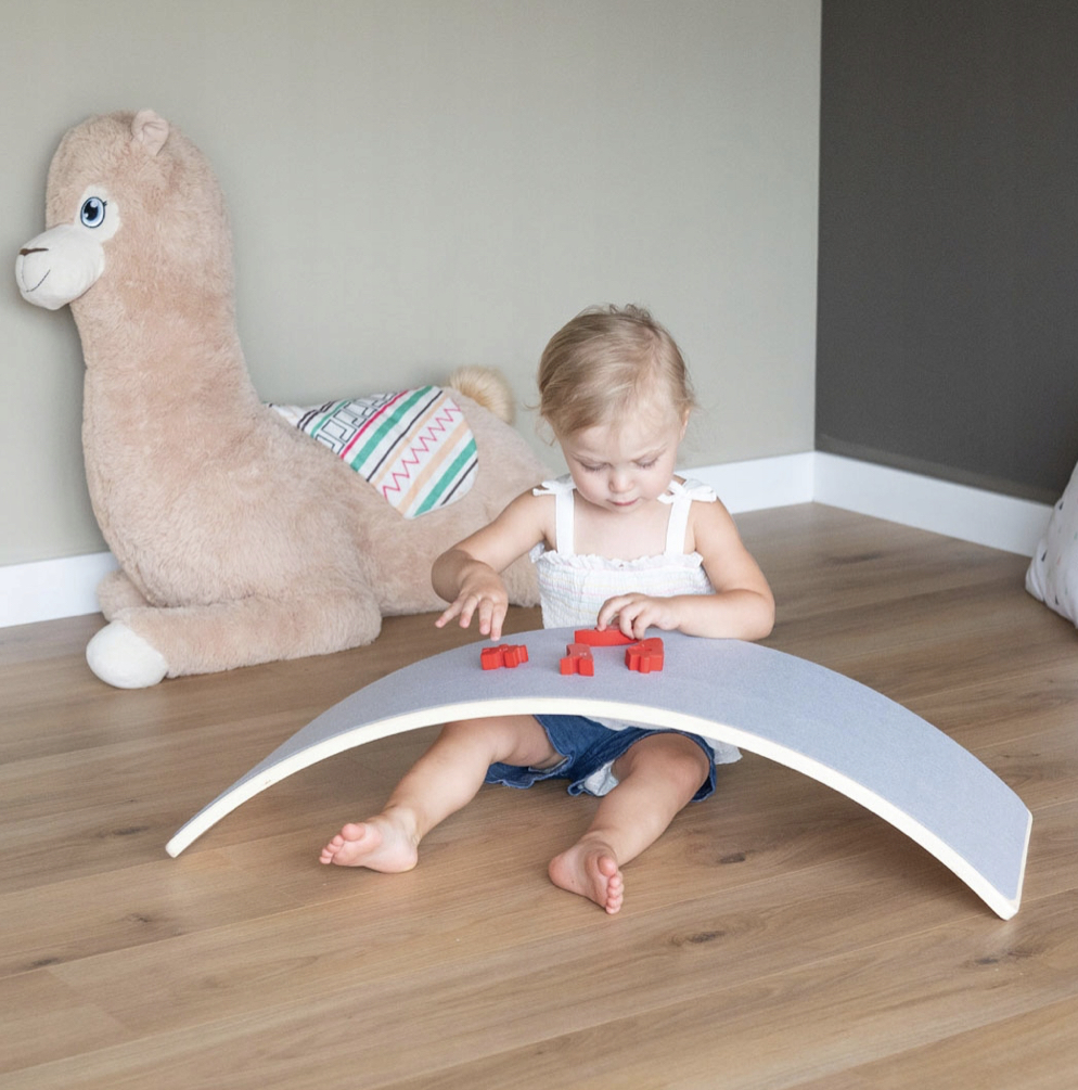 Dřevěná balanční houpací deska pro děti Montessori