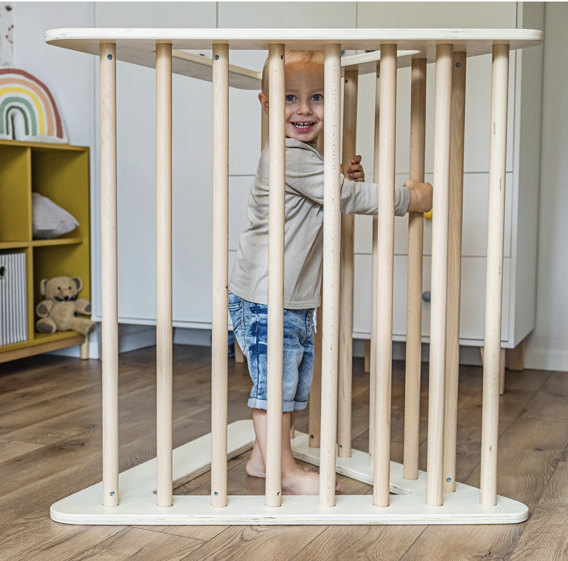 Dětský dřevěný Montessori Piklerův trojúhelník KiddyMoon
