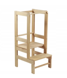 Dřevěná učící věž Montessori Kitchen Helper - pomocník do kuchyně 90 cm